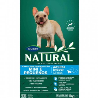Guabi Natural Adultos Mini e Pequenos - 1kg Guabi Natural Adultos Mini e Pequenos - 1kg
